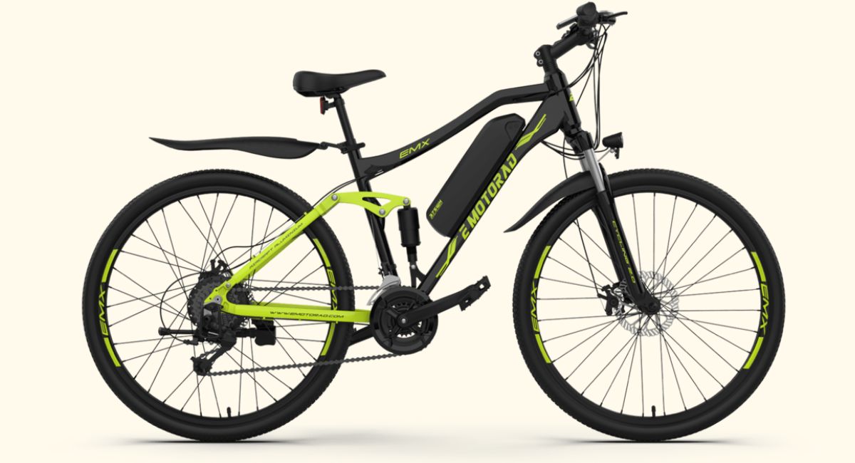 Emotorad has come back with another electric featured bicycle, the EMX +, with an amazing frame built. It has a powerful battery that can be charged in three hours.